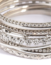 Silver Statement Bangle Pack - link has visual effect only