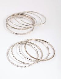 Silver Statement Bangle Pack - link has visual effect only