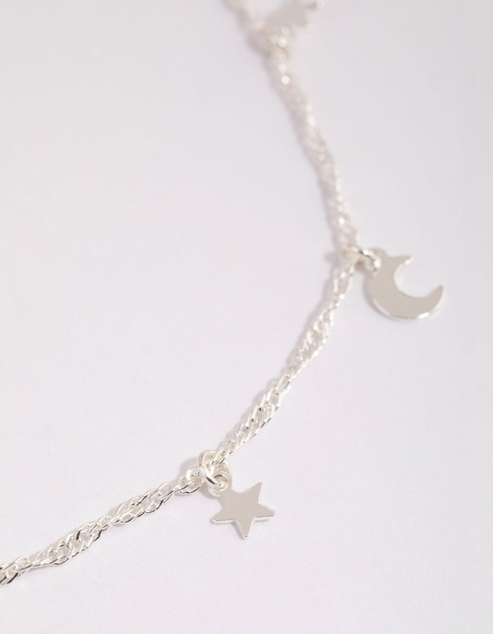 Silver Celestial Charm Anklet