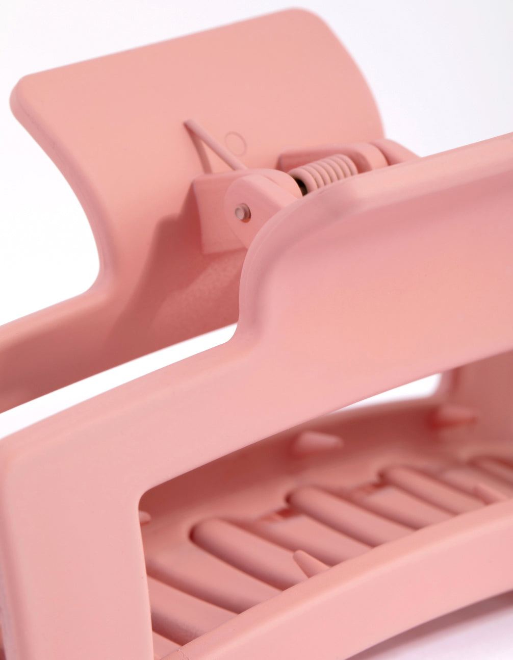 Large Rectangular Blush Hair Claw Clip