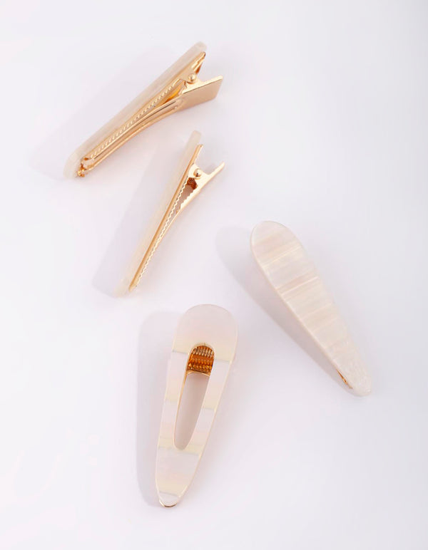 Gold Iridescent Textured Clip Pack