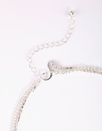 Silver Butterfly Cup Chain Layered Necklace - link has visual effect only