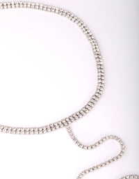 Diamante Collar Body Chain - link has visual effect only