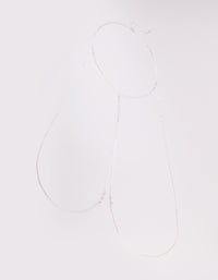 Silver & Cubic Zirconia Body Chain - link has visual effect only