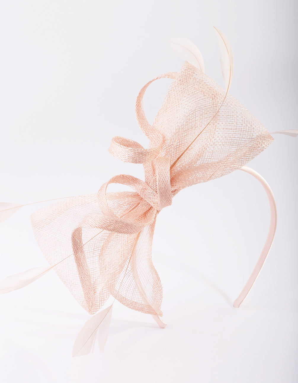 Blush Bow & Swirl Alice Band