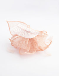 Blush Feather Straw Clip - link has visual effect only