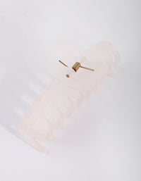 Large Clear Hair Claw Clip - link has visual effect only