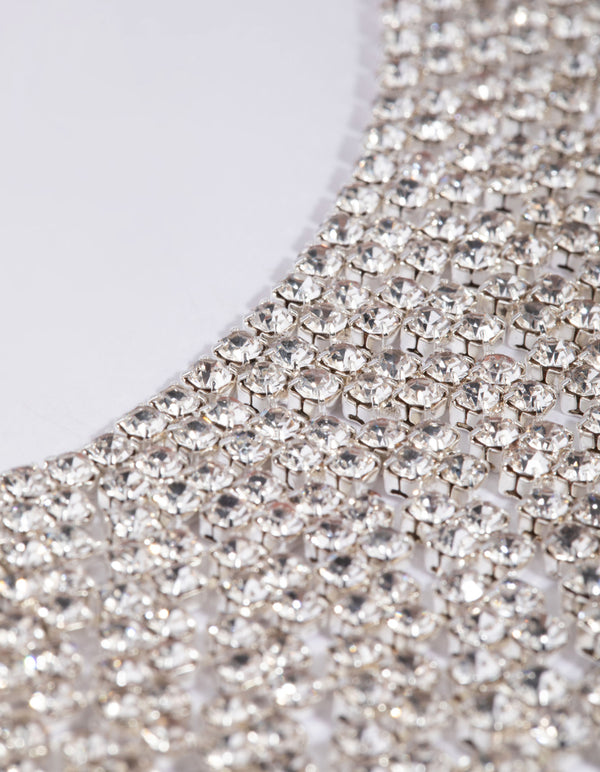 Silver Cup Chain Statement Necklace