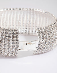 Silver Statement Cup Chain Bracelet - link has visual effect only