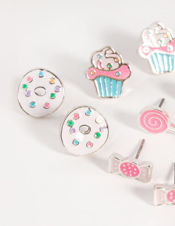 Kids Sweets Stud Earring 5-Pack