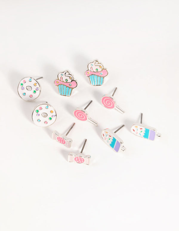 Kids Sweets Stud Earring 5-Pack
