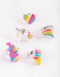 Kids Rainbow Ring 5-Pack - link has visual effect only