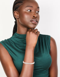 Silver Diamante Stretch Bracelet - link has visual effect only