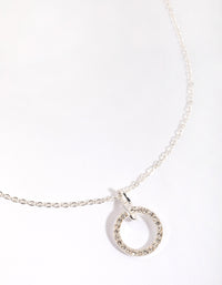 Silver Diamante Necklace - link has visual effect only