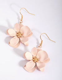 Blush Petal Drop Earrings - link has visual effect only