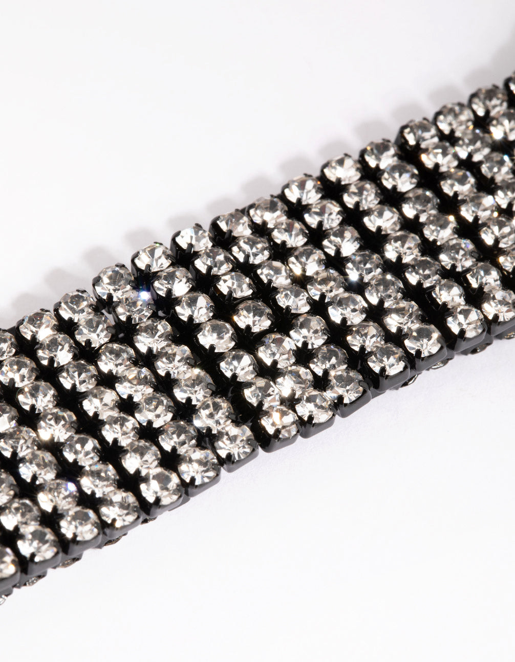 Matte Black Diamante Bracelet