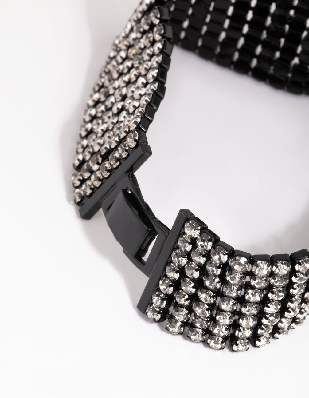 Matte Black Diamante Bracelet
