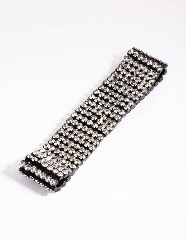 Matte Black Diamante Bracelet