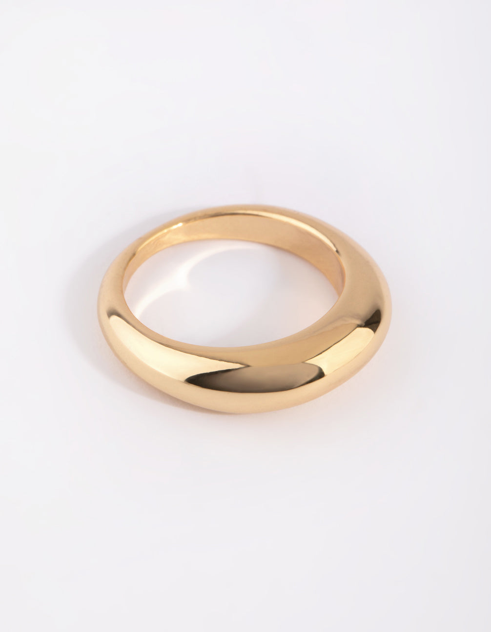 Gold Plated Rounded Ring