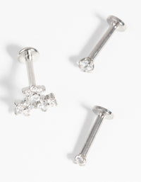 Surgical Steel Posy Flat Back Pack - link has visual effect only