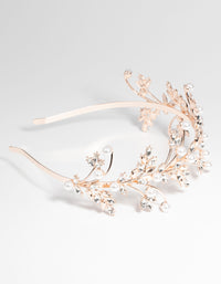 Rose Gold Pearl & Crystal Vine Headband - link has visual effect only