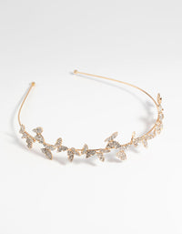 Gold Butterfly & Diamante Headband - link has visual effect only