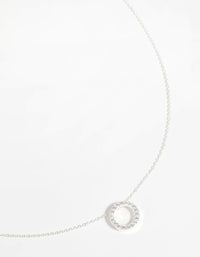 Sterling Silver Open Circle Necklace - link has visual effect only