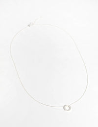 Sterling Silver Open Circle Necklace - link has visual effect only