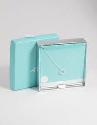 Sterling Silver Open Circle Necklace - link has visual effect only