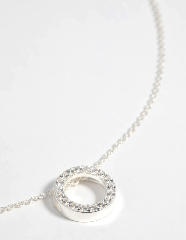 Sterling Silver Open Circle Necklace