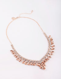Rose Gold Pointed Necklace - link has visual effect only