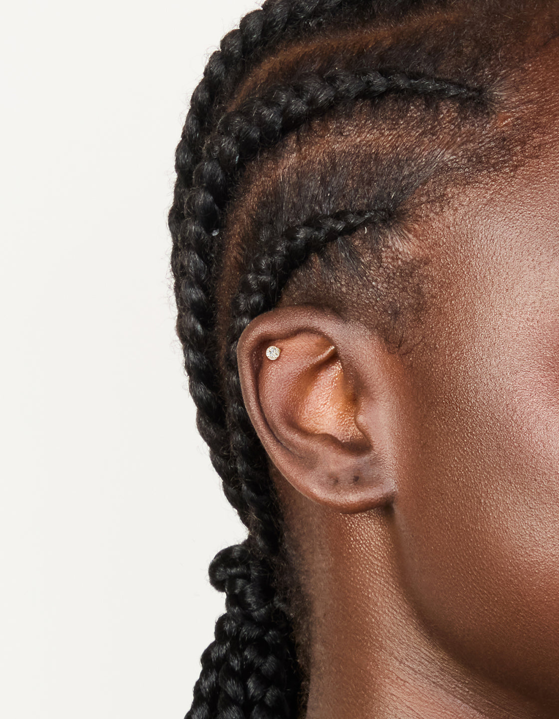 Gold Plated Titanium Flat Back Earrings With Single Flat Bar & Interchangeable Ends 6-Pack