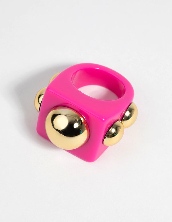 Pink & Gold 90s Ring