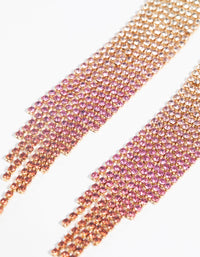 Red & Gold Diamante Earrings - link has visual effect only