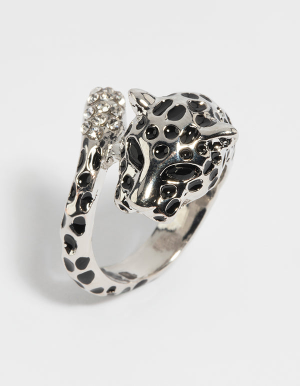 Silver Panther Ring