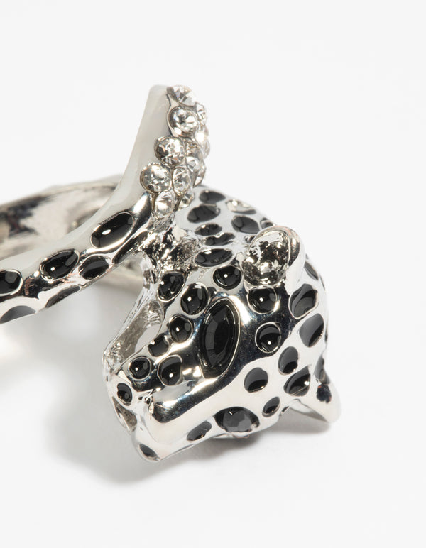 Silver Panther Ring