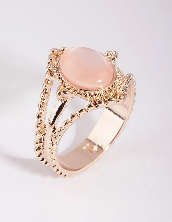 Rose Gold Cats Eye Ring
