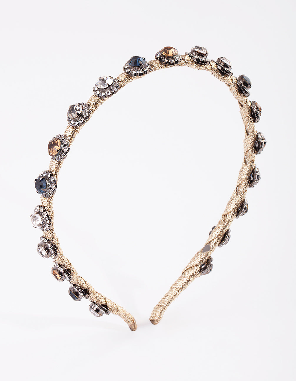 Thread Wrapped Diamante Headband