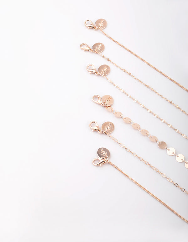 Rose Gold Cross Choker
