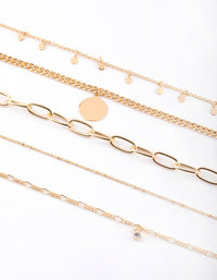 Gold Disc Choker - link has visual effect only