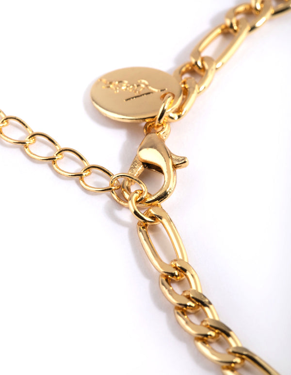 Gold Plated Snake Chain Bracelet Pack