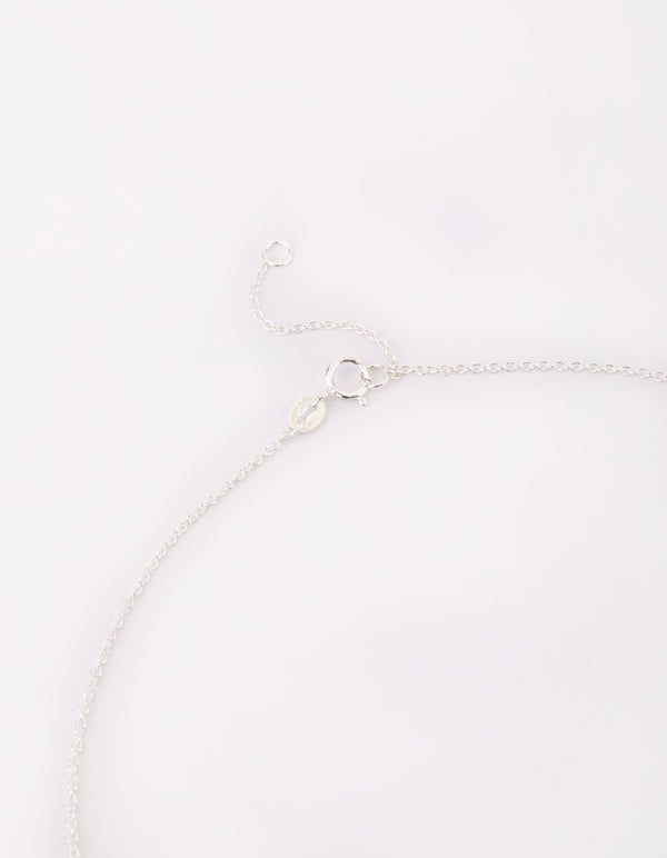 Sterling Silver Rose Necklace