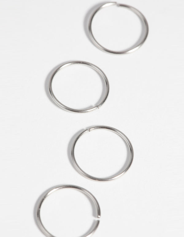 Surgical Steel Nose Ring 4-Pack