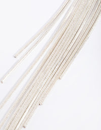 Silver Waterfall Diamante Earrings - link has visual effect only