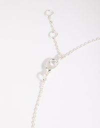 Silver Cubic Zirconia Layered Necklace - link has visual effect only