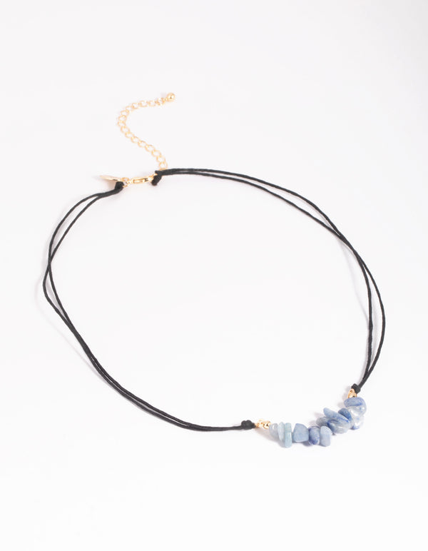 Blue Aventurine Chip Necklace