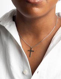 Stainless Steel Cross Necklace - link has visual effect only