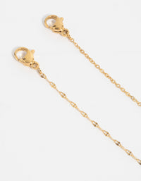 Waterproof Gold Plated Stainless Steel Butterfly Chain Bracelet Set - link has visual effect only