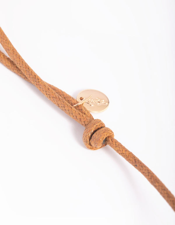 Brown Pendant Necklace