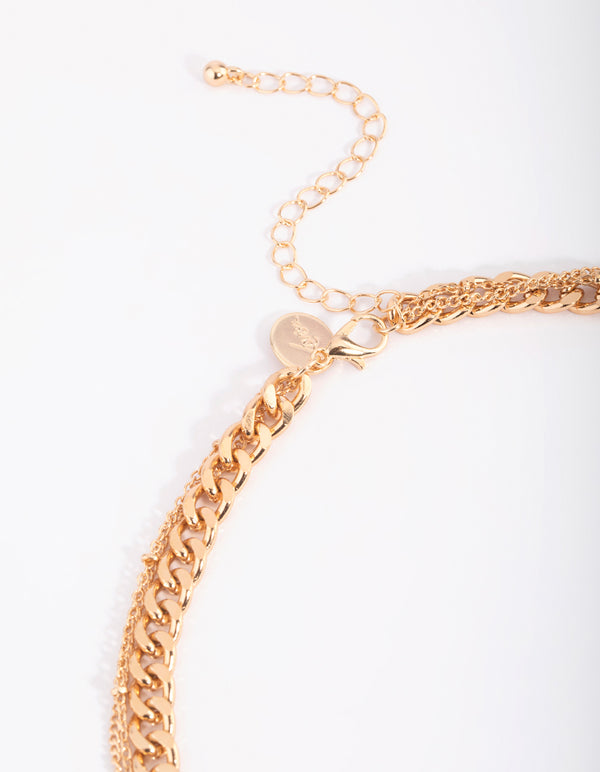 Green Layered Pendant Necklace